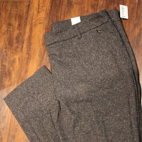 2/$40 🏷 Reitmans Charcoal Textured Dress Pants Size 16 - Picture 4 of 4
